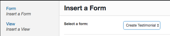 FMP insert form