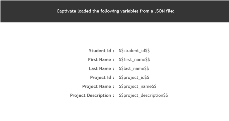 Captivate Variables Captivate Variables