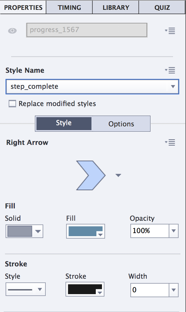 Captivate Progress bar completed style Captivate Progress bar completed style