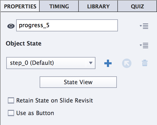 Captivate Progress bar object name Captivate Progress bar object name