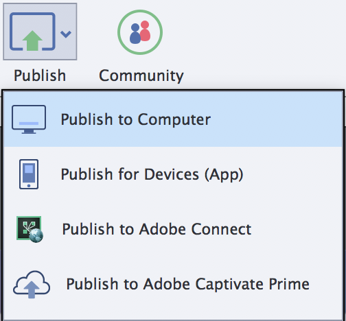 Captivate Progress bar publish button Captivate Progress bar publish button